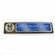 10 1/2" X 3" GENUINE WALNUT POLICE OFFICER DESK BLOCK WITH 2" EMBOSSED POLICE MEDALLION BLUE GOLD ALUMINUM NAME PLATE