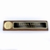 10-1/2" x 3" JUDICIAL GENUINE WALNUT DESK BLOCK WITH 2" ETCHED ENAMEL MEDALLION SCREENED BLACK NAME PLATE