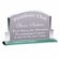 10-1/2" x 6-1/2" x 3/8" JADE GLASS BILLBOARD AWARD BEVELED EDGE