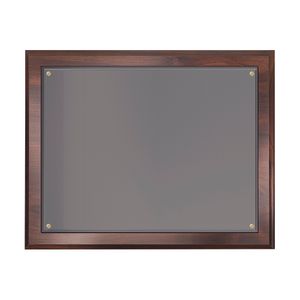 10-1/2 X 13 INCH CHERRY FINISH WALNUT CERTIFICATE PLAQUE, HOLDS 8-1/2 x 11 INCH CERTIFICATE