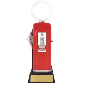 10-1/4 INCH FULL COLOR GAS PUMP RESIN TROPHY