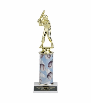 10, 11, 12 INCH ONE COLUMN SPORTS TROPHY TAKES FIGURE