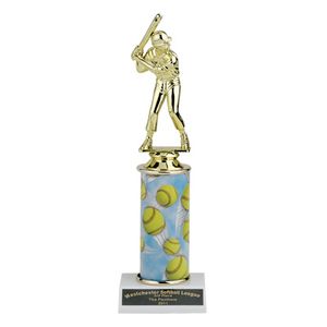 10, 11, 12 INCH ONE COLUMN SPORTS TROPHY TAKES FIGURE