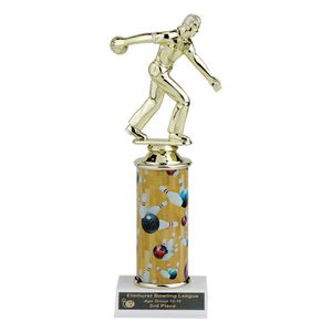10, 11, 12 INCH ONE COLUMN SPORTS TROPHY TAKES FIGURE