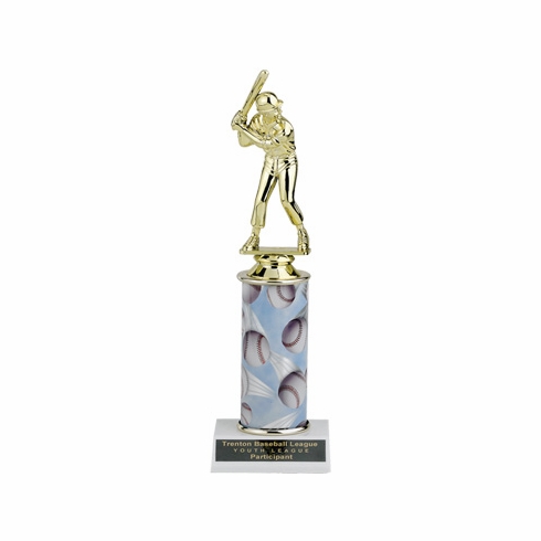 10, 11, 12 INCH ONE COLUMN SPORTS TROPHY TAKES FIGURE