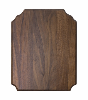 10-3/4 INCH GENUINE WALNUT FINISH ROUNDED CORNER PLAQUE BOARD