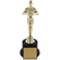 10-3/4 INCH GOLD PLASTIC OSCAR LOOK ALIKE FIGURE TROPHY 