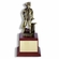 10-3/4 INCH MINUTEMAN TROPHY,  ELECTROPLATED IN ANTIQUE BRASS