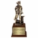 10-3/4 INCH MINUTEMAN TROPHY,  ELECTROPLATED IN ANTIQUE BRASS