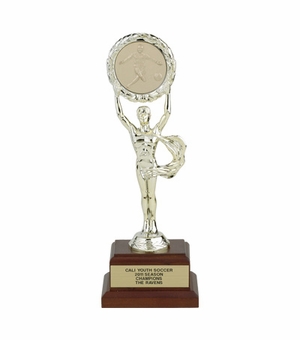10-3/4 INCH VICTORY MALE TROPHY, HOLDS INSERT