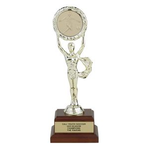 10-3/4 INCH VICTORY MALE TROPHY, HOLDS INSERT