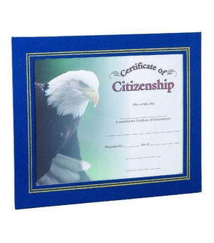 10-3/4 X 13 LEATHERETTE FRAME, BLUE