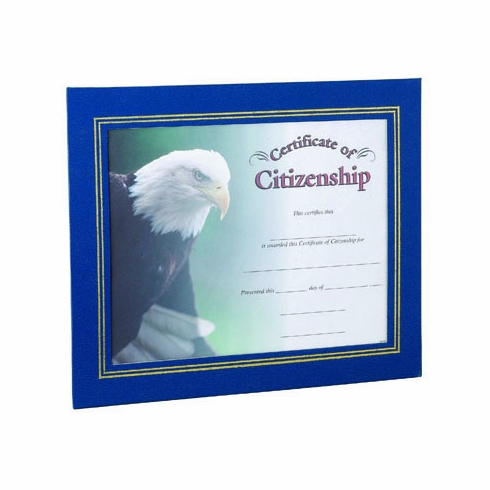 10-3/4 X 13 LEATHERETTE FRAME, BLUE