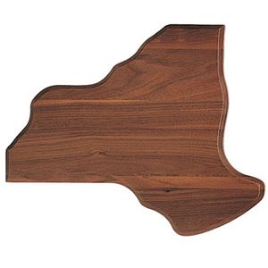 10-3/4 X13-1/4 NEW YORK STATE WALNUT PLAQUE
