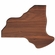10-3/4 X13-1/4 NEW YORK STATE WALNUT PLAQUE