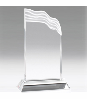 10 INCH CRYSTAL WAVE TROPHY 