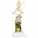 10 INCH FEMALE SOFTBALL SPORT MOTION TROPHY ON A WHITE SYNTHETIC BASE