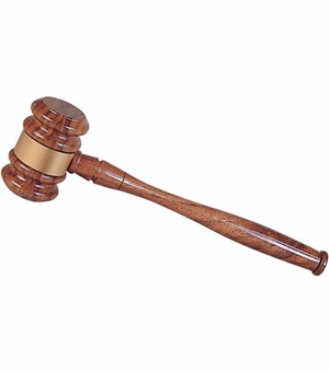 10 INCH GAVEL WALNUT FINISH 
