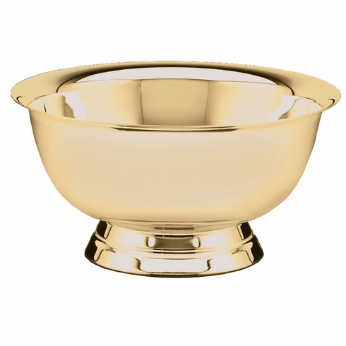 10" PAUL REVERE CANDY/FRUIT  GOLD BOWL, BRIGHT POLISHED