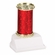 10" STAR SPARKLE COLUMN TROPHY RED & GOLD SYNTHETIC WHITE BASE 