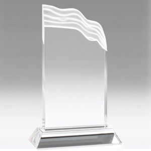10 INCH CRYSTAL WAVE TROPHY 