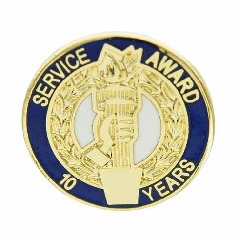 10 YEARS OF SERVICE AWARD PIN