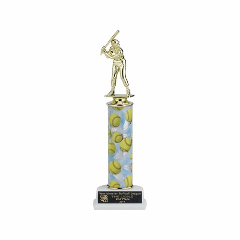 11-1/2, 12-1/2, 13-1/2 INCH ONE COLUMN SPORTS TROPHY TAKES FIGURE