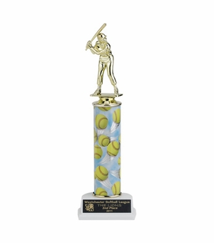 11-1/2, 12-1/2, 13-1/2 INCH ONE COLUMN SPORTS TROPHY TAKES FIGURE