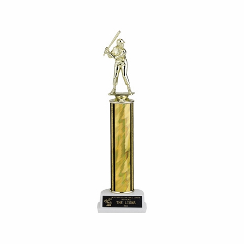 11-1/2, 12-1/2, 13-1/2 INCH SPLASH ONE COLUMN TROPHY TAKES FIGURE