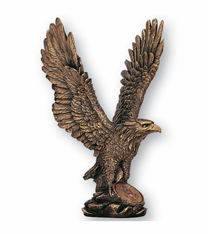 11-1/2 ANTIQUE BRASS EAGLE TROPHY
