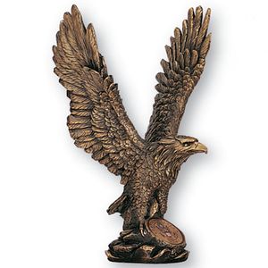 11-1/2 ANTIQUE BRASS EAGLE TROPHY