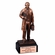 11-1/2" DOCTOR TROPHY ELECTROPLATED ANTIQUE BRONZE FINISH MOUNTED ON BLACK BASE WITH COPPER ENGRAVING PLATE