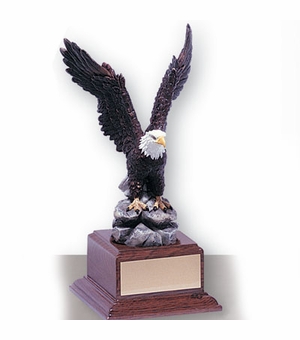 11-1/2 INCH EAGLE TROPHY, HAND PAINTED