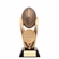 11-1/2 INCH FANTASY FOOTBALL TROPHY ANTIQUE GOLD RESIN FINISH ON BLACK BASE