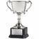 11-1/2 INCH NICKEL PLATED HIGH POLISHED FINISH LOVING CUP TROPHY