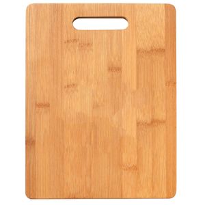 11-1/2 X 8-1/2 INCH GENUINE BAMBOO WITH INSET HANDLE CUTTING BOARD