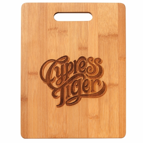 11-1/2 X 8-1/2 INCH GENUINE BAMBOO WITH INSET HANDLE CUTTING BOARD