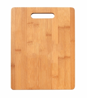 11-1/2 X 8-1/2 INCH GENUINE BAMBOO WITH INSET HANDLE CUTTING BOARD