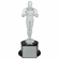 11-1/4 INCH OSCAR LIKE ACHIEVEMENT BRIGHT SILVER METAL FIGURE TROPHY 