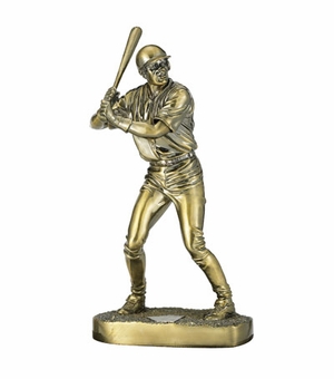 11-3/4 INCH BASEBALL FIGURE, BRASS