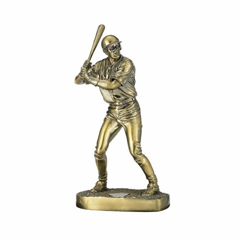 11-3/4 INCH BASEBALL FIGURE, BRASS