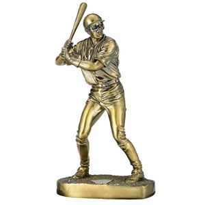 11-3/4 INCH BASEBALL FIGURE, BRASS