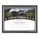11-3/4 X 8-3/4 INCH SPORT BLACK FRAME CERTIFICATE HOLDER WITH FOOTBALL CERTIFICATE