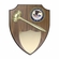 11 X 13 INCH DEPARTMENT OF JUSTICE WITH GAVEL WALNUT VENEER SHIELD PLAQUE