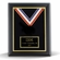 11 X 14 INCH BLACK FRAME GOLD TRIM HANGING MEDAL WITH RIBBON WALL PLAQUE