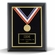 11 X 14 INCH BLACK FRAME GOLD TRIM HANGING MEDAL WITH RIBBON WALL PLAQUE
