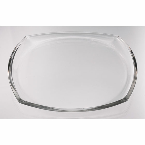 12-1/2 INCH CLEAR GLASS TABLE CENTERPIECE