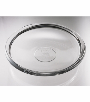 12-1/2 INCH CLEAR GLASS TABLE CENTERPIECE