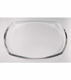 12-1/2 INCH CLEAR GLASS TABLE CENTERPIECE