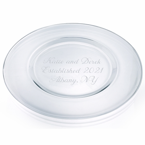 12-1/2 INCH GLASS CHARGER PLATE